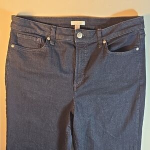 LC Lauren Conrad Dark Blue Bootcut Jeans Size Womens 16 Like New